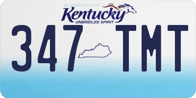 KY license plate 347TMT