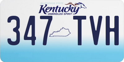 KY license plate 347TVH