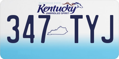 KY license plate 347TYJ