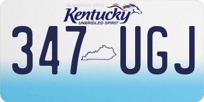 KY license plate 347UGJ