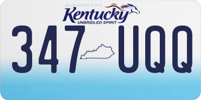 KY license plate 347UQQ