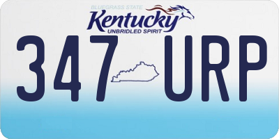 KY license plate 347URP