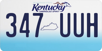 KY license plate 347UUH