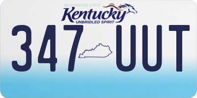 KY license plate 347UUT