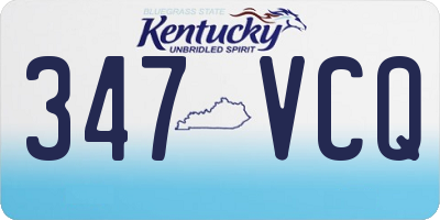 KY license plate 347VCQ