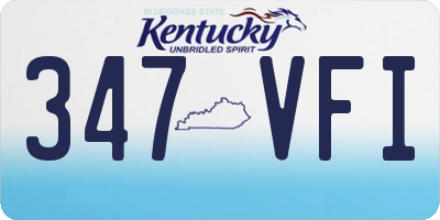 KY license plate 347VFI