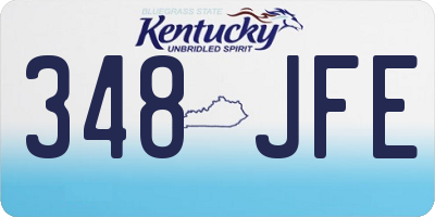 KY license plate 348JFE