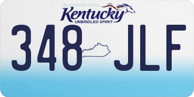 KY license plate 348JLF