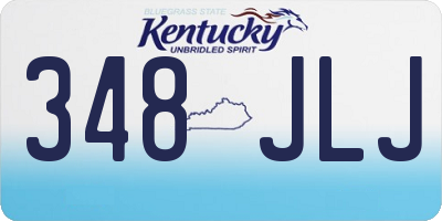 KY license plate 348JLJ