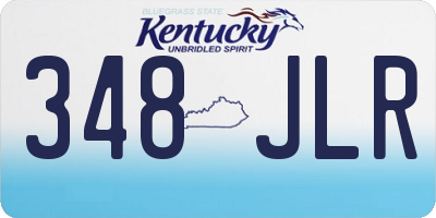 KY license plate 348JLR