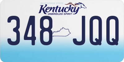 KY license plate 348JQQ