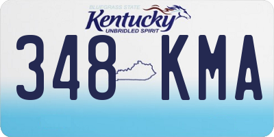 KY license plate 348KMA