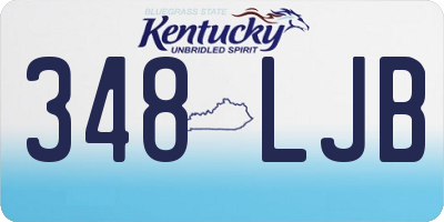 KY license plate 348LJB
