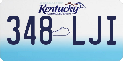 KY license plate 348LJI