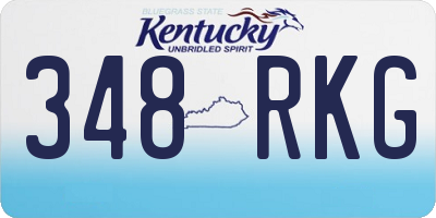 KY license plate 348RKG