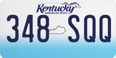 KY license plate 348SQQ
