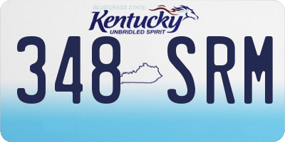 KY license plate 348SRM