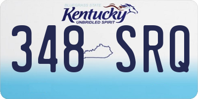KY license plate 348SRQ