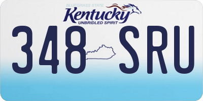 KY license plate 348SRU