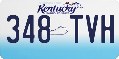 KY license plate 348TVH