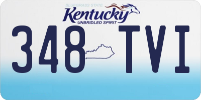 KY license plate 348TVI