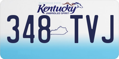 KY license plate 348TVJ