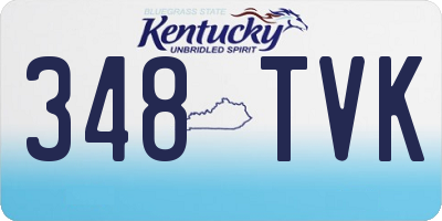KY license plate 348TVK