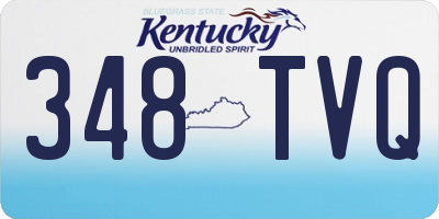 KY license plate 348TVQ