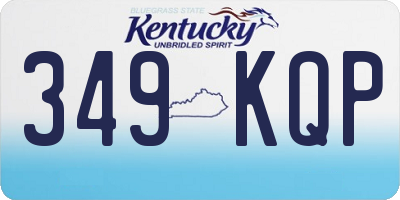 KY license plate 349KQP