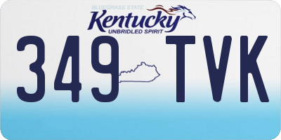 KY license plate 349TVK