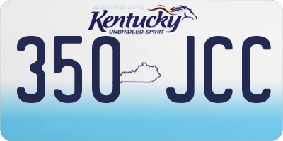 KY license plate 350JCC