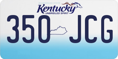 KY license plate 350JCG