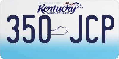 KY license plate 350JCP