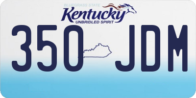 KY license plate 350JDM