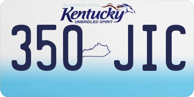 KY license plate 350JIC