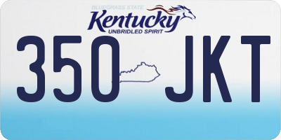 KY license plate 350JKT