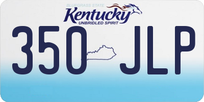 KY license plate 350JLP