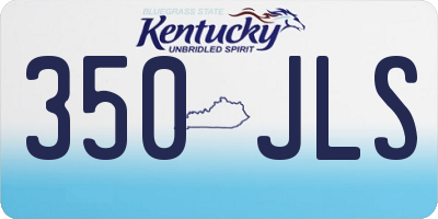 KY license plate 350JLS
