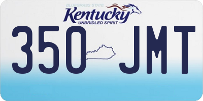 KY license plate 350JMT