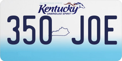 KY license plate 350JOE