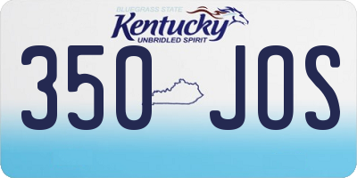 KY license plate 350JOS