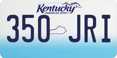 KY license plate 350JRI