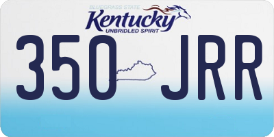 KY license plate 350JRR