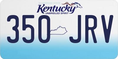 KY license plate 350JRV