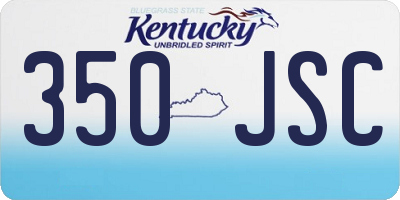 KY license plate 350JSC