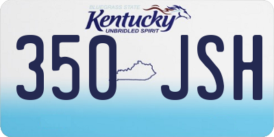 KY license plate 350JSH