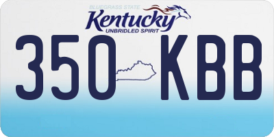 KY license plate 350KBB
