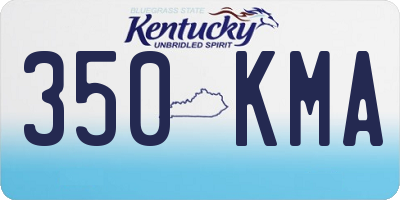 KY license plate 350KMA