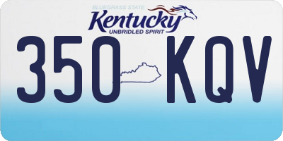 KY license plate 350KQV