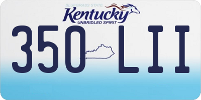 KY license plate 350LII